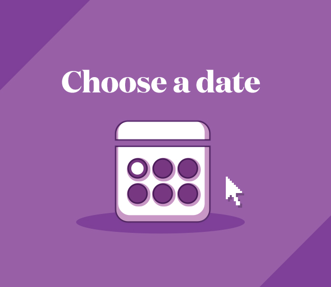 Choose a date; choose a time; an Aetna team member will call you